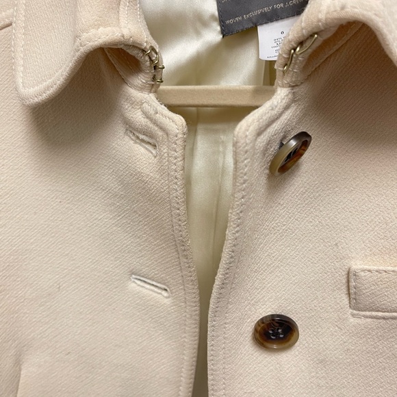 J. Crew Cream Double Cloth Peacoat - Picture 5 of 13